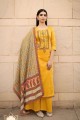 Yellow Cotton Eid Palazzo Suit