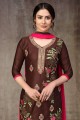 Costume Pakistanais Eid En Coton Violet Vin