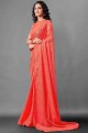 Tomate Rouge Georgette Saree