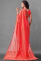 Tomate Rouge Georgette Saree