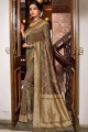 tissage banarasi sari à mehendi