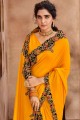 patch sari en jaune