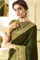 saris sud-indien en soie à mehendi