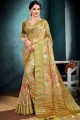 sari en coton avec tissage en bollywood