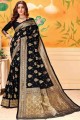 boismoke noir tissage sud indien sari en soie d’art