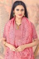 pierre nette avec moti sari rose roux avec chemisier