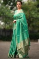 zari banarasi soie rama banarasi sari avec chemisier