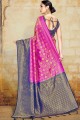 Rose Heavy Tisser Designer Art Silk Sud Sud Indian Saree