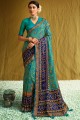 sari sud-indien brasso imprimé en rama avec chemisier