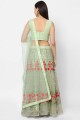 Pista Embroidered Party Lehenga Choli in Net