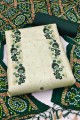 salwar kameez en soie avec imprimé