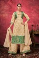 Tissage Art Soie Costume pakistanais en beige