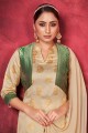 Tissage Art Soie Costume pakistanais en beige