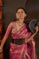 Saris rose en soie tissée à la main avec tissage