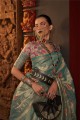Tissage de sari en soie rama handloom