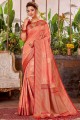 tissage sari de pêche en lin avec chemisier