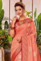 tissage sari de pêche en lin avec chemisier