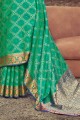 tissage du sari banarasi en soie rama banarasi