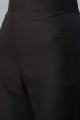 chinon mousseline noir kurti droit en impression numérique