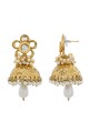 diamant australian, perles et perles Boucles d'oreilles en or et blanc