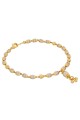 perles bracelet blanc & or