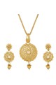 perles et kundan ensemble de pendentif en or