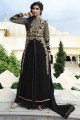 couleur noire georgette royale salwar kameez