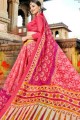 couleur rose sari en coton super net