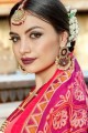 couleur rose sari en coton super net