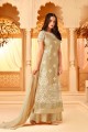 Off blanc Net Palazzo Suits