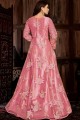 Pink Net Anarkali Costume s