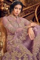 Lilac Net Anarkali Costume s