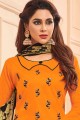 Coton orange Salwar Kameez