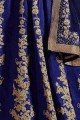 royal art bleu soie lehenga choli