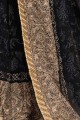 georgette sari noir