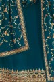 sarcelle bleu georgette palazzo costume s