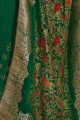 costume palazzo en crêpe vert