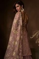 Costume Sharara En Filet Rose Poussiéreux