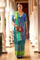 sari multicolore avec soie patola imprimée