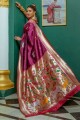 sari de mariage en soie avec zari