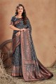 tissage de sari en satin multicolore