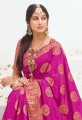 soie rose Rani de dolla sud sari indien