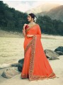 orange, saris en soie