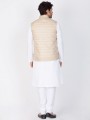 usure ethnique coton blanc kurta ready-made kurta payjama avec la veste