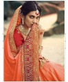 orange, saris en soie