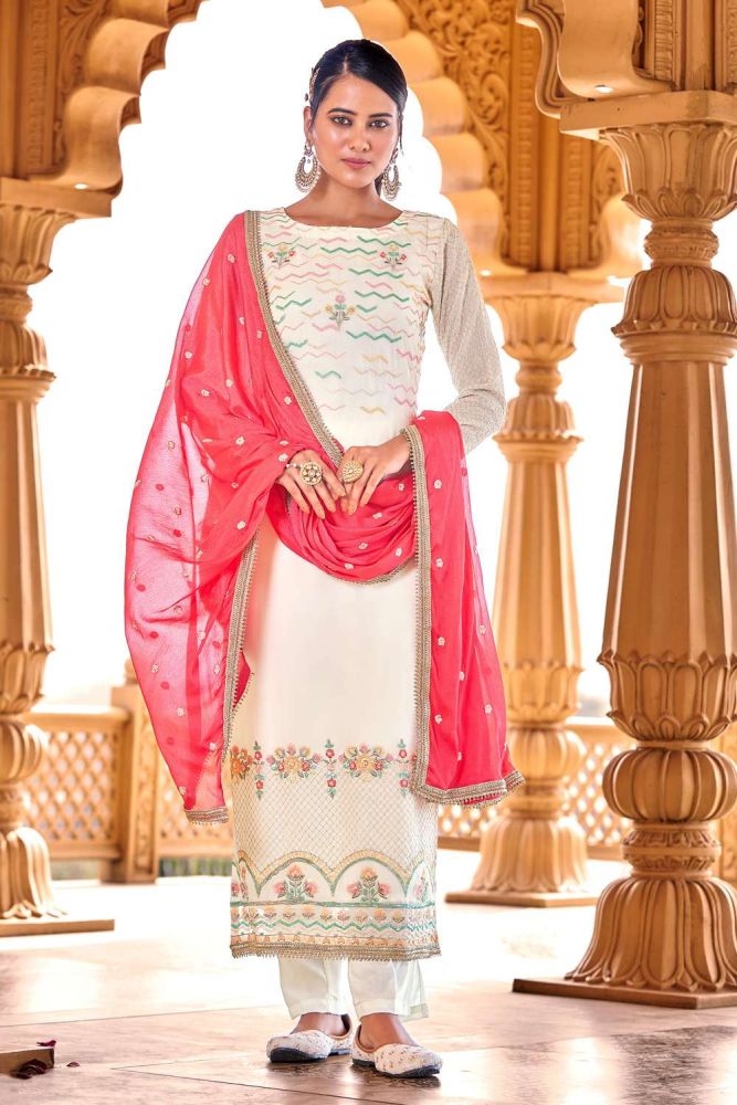 Salwar suit white deals