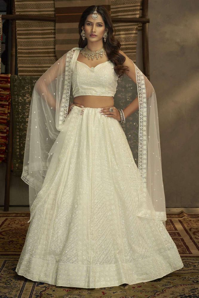 Georgette lehenga online discount