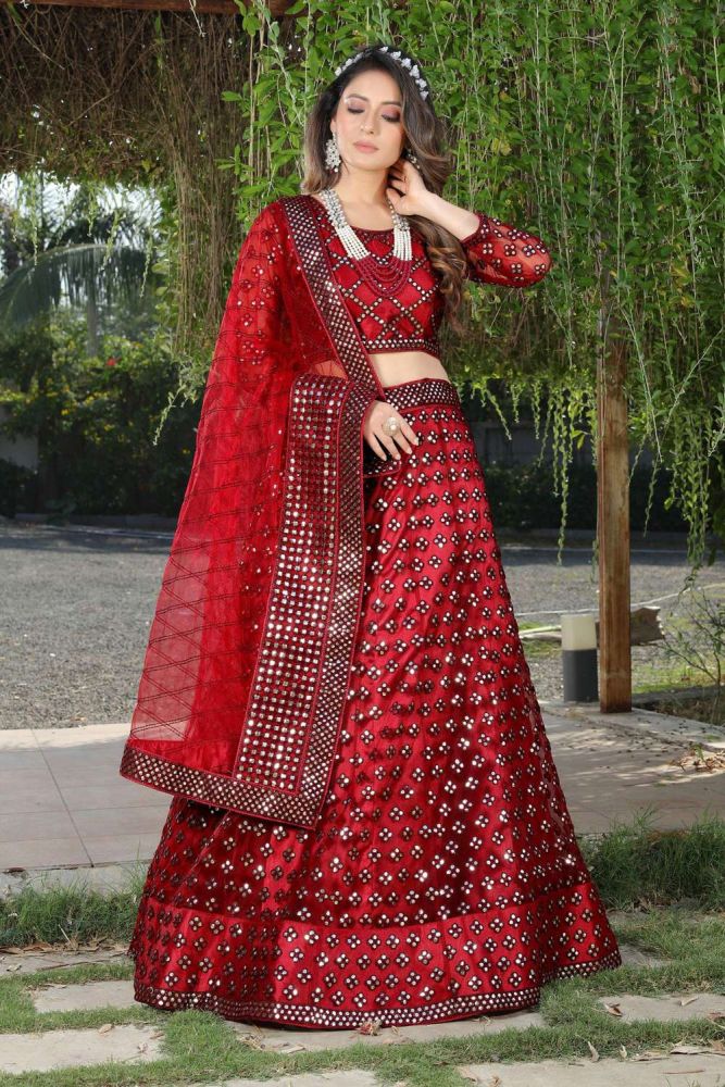 Net wedding lehenga online