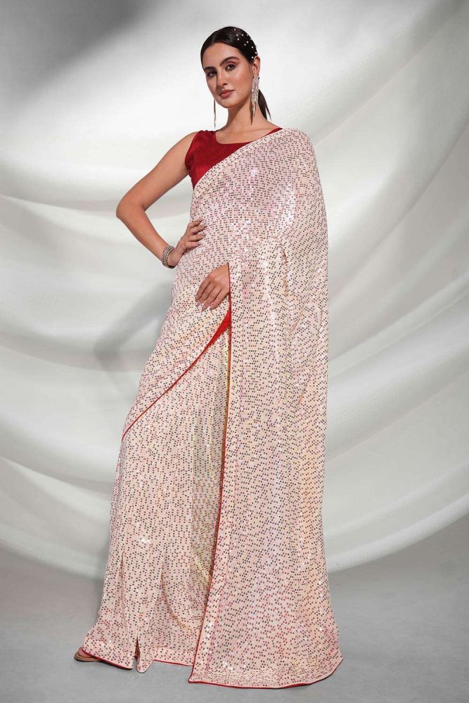 Georgette party wear saree on sale