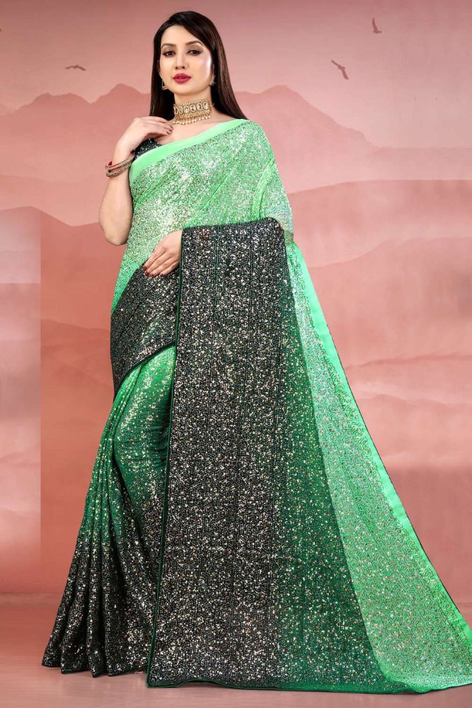 Georgette party saree 2025